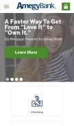 How amegybank.com looks like on a mobile device such as an iPhone.