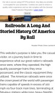 How american-rails.com looks like on a mobile device such as an iPhone.