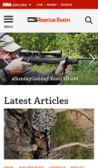 How americanhunter.org looks like on a mobile device such as an iPhone.