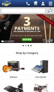 How americanmusical.com looks like on a mobile device such as an iPhone.