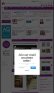How americanquilter.com looks like on a mobile device such as an iPhone.
