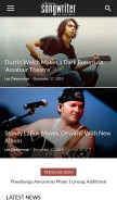 How americansongwriter.com looks like on a mobile device such as an iPhone.