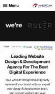 How americanwebdesignersinc.com looks like on a mobile device such as an iPhone.