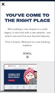 How amerisbank.com looks like on a mobile device such as an iPhone.