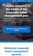 How amexgbt.com looks like on a mobile device such as an iPhone.