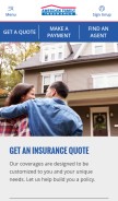 How amfam.com looks like on a mobile device such as an iPhone.