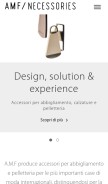 How amfsnaps.com looks like on a mobile device such as an iPhone.