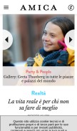 How amica.it looks like on a mobile device such as an iPhone.