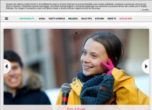 How amica.it looks like on a tablet such as an iPad.