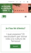 How amicsdelesarts-jjmm.cat looks like on a mobile device such as an iPhone.