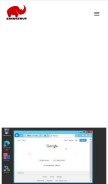 How aminserve.com looks like on a mobile device such as an iPhone.