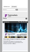 How amm.com looks like on a mobile device such as an iPhone.