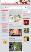 How amolife.com looks like on a mobile device such as an iPhone.