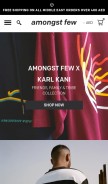 How amongstfew.com looks like on a mobile device such as an iPhone.