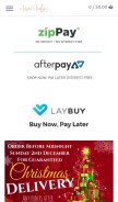 How amorearoha.com looks like on a mobile device such as an iPhone.
