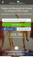 How amorenlinea.com looks like on a mobile device such as an iPhone.
