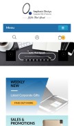 How amphasisdesign.com looks like on a mobile device such as an iPhone.