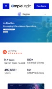 How amplelogic.com looks like on a mobile device such as an iPhone.