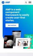 How ampproject.com looks like on a mobile device such as an iPhone.