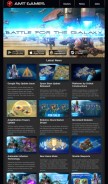 How amt-games.com looks like on a mobile device such as an iPhone.