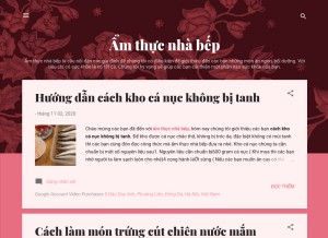How amthucnhabep.blogspot.com looks like on a tablet such as an iPad.