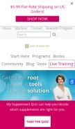 How amymyersmd.com looks like on a mobile device such as an iPhone.