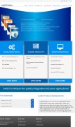 How amyuni.com looks like on a mobile device such as an iPhone.