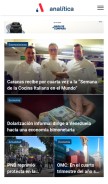 How analitica.com looks like on a mobile device such as an iPhone.