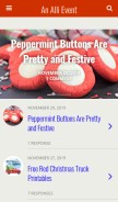 How anallievent.com looks like on a mobile device such as an iPhone.
