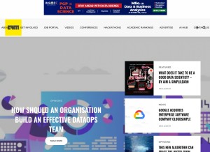How analyticsindiamag.com looks like on a tablet such as an iPad.