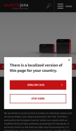 How analytik-jena.in looks like on a mobile device such as an iPhone.