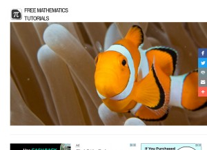 How analyzemath.com looks like on a tablet such as an iPad.