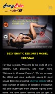 How ananya-nadar.co.in looks like on a mobile device such as an iPhone.