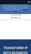 How anaqua.com looks like on a mobile device such as an iPhone.