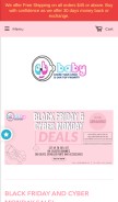 How anbbaby.com looks like on a mobile device such as an iPhone.