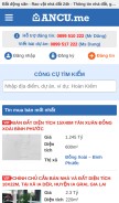 How ancu.me looks like on a mobile device such as an iPhone.