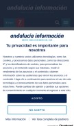 How andaluciainformacion.es looks like on a mobile device such as an iPhone.