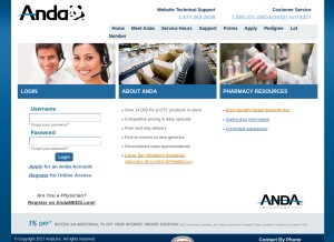 How andanet.com looks like on a tablet such as an iPad.