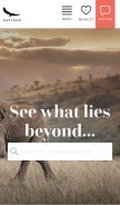How andbeyond.com looks like on a mobile device such as an iPhone.