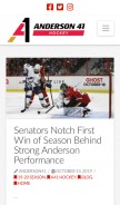 How anderson41.com looks like on a mobile device such as an iPhone.