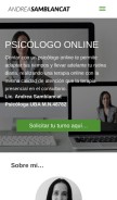 How andreasamblancat.com looks like on a mobile device such as an iPhone.