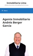 How andresbergergarcia.com looks like on a mobile device such as an iPhone.