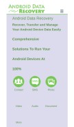 How androiddata-recovery.com looks like on a mobile device such as an iPhone.