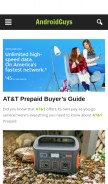 How androidguys.com looks like on a mobile device such as an iPhone.