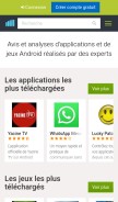 How androidlista.fr looks like on a mobile device such as an iPhone.