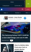 How androidpit.com looks like on a mobile device such as an iPhone.