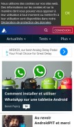 How androidpit.fr looks like on a mobile device such as an iPhone.
