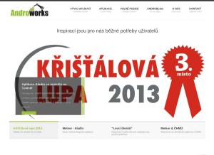 How androworks.org looks like on a tablet such as an iPad.