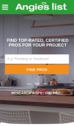 How angieslist.com looks like on a mobile device such as an iPhone.