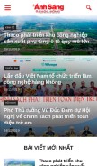 How anhsangvacuocsong.vn looks like on a mobile device such as an iPhone.